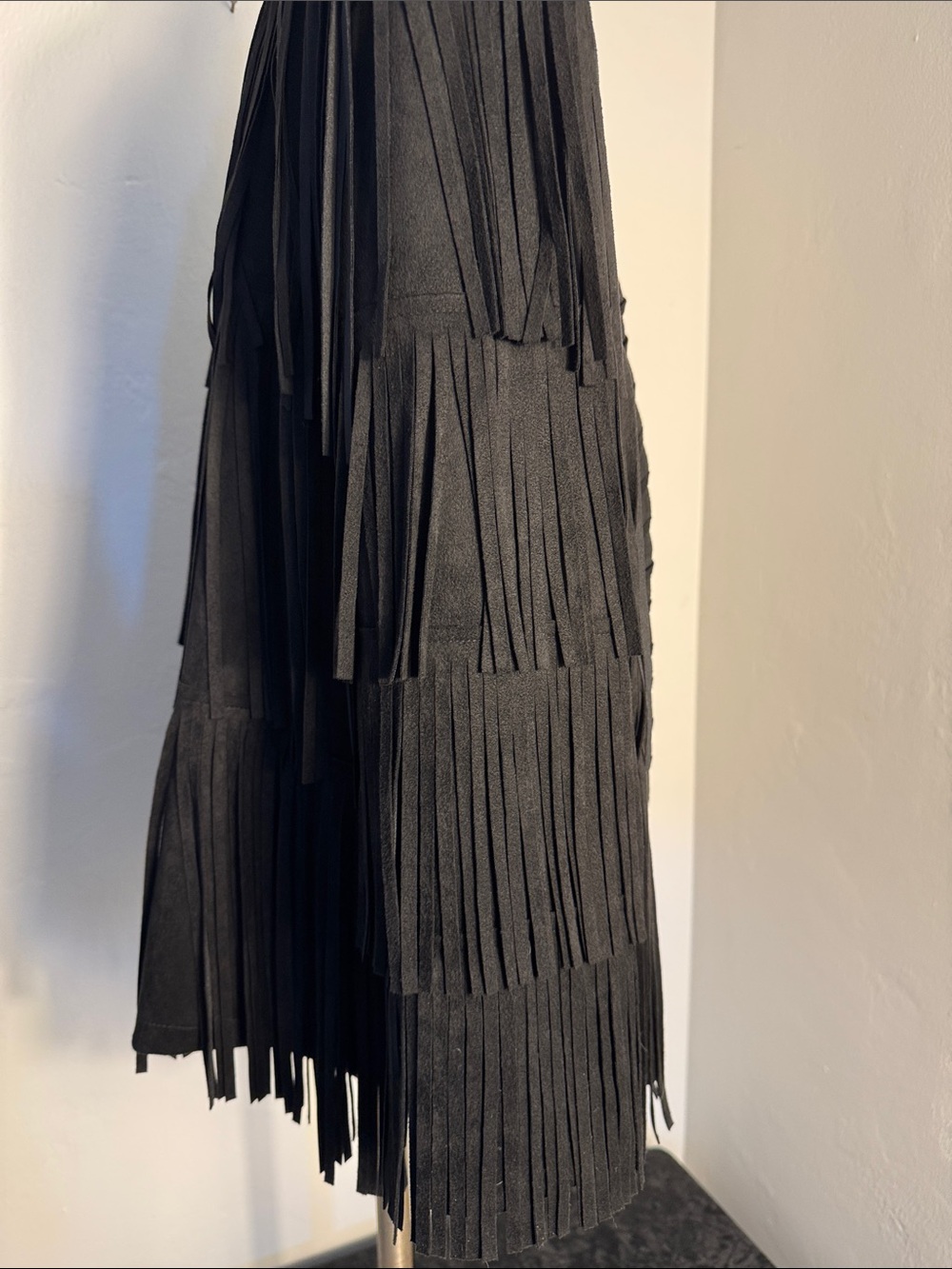 All Miles Black Fringe Jacket NWT Size Large - Picture 4 of 12